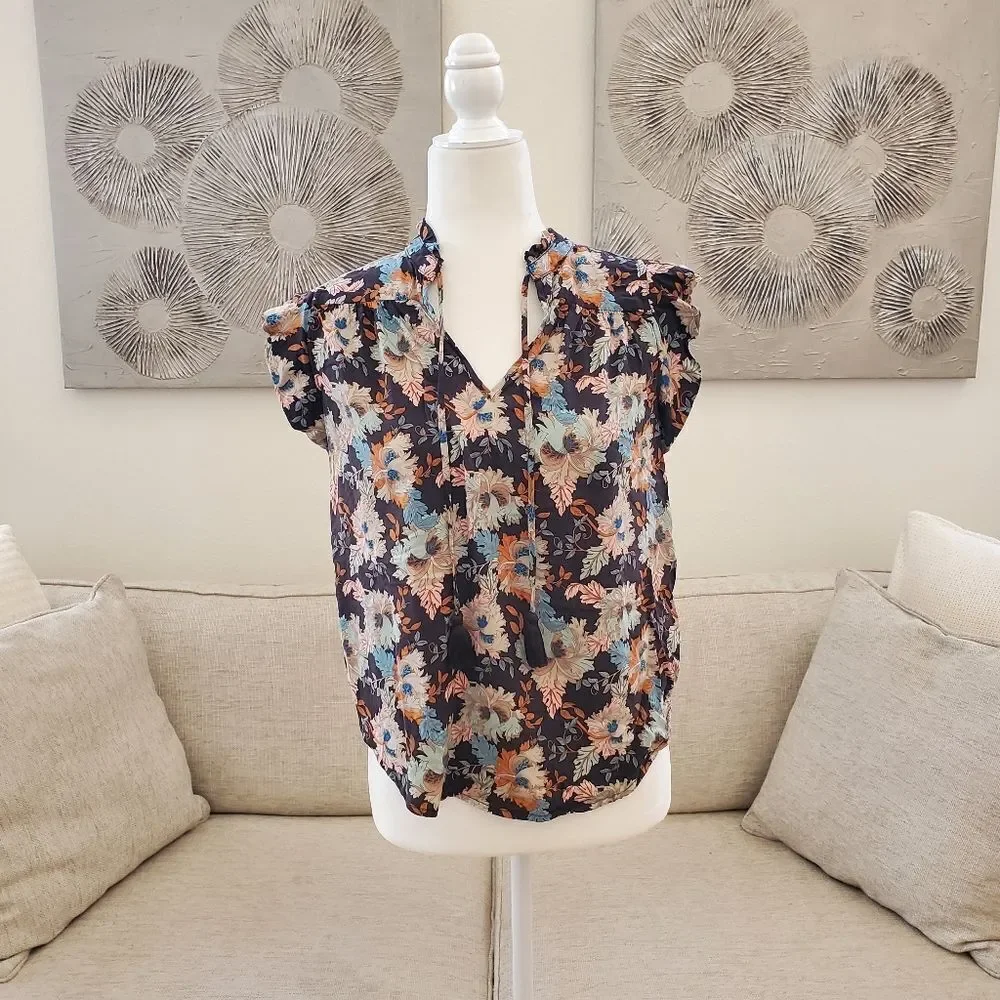 Lovestich Mimi Flutter Sleeve Top sz Xs